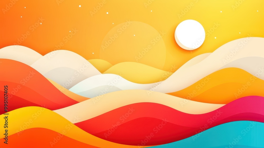 Aufkleber vibrant gradient background with trendy abstract patterns, perfect for modern designs and eyecatchin