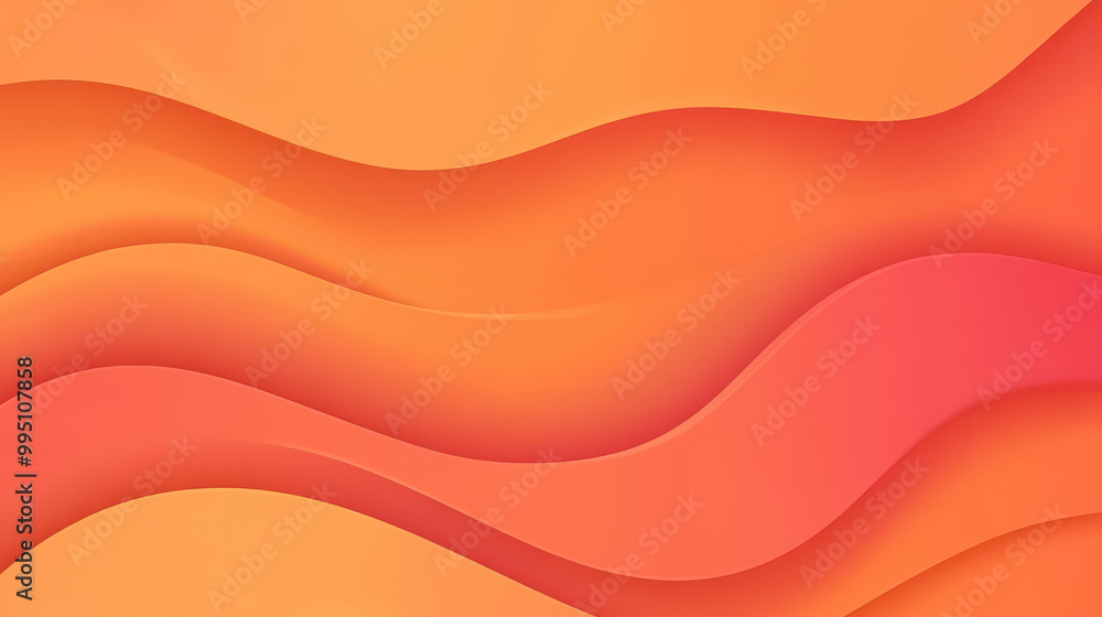 Sticker A vibrant 2D background featuring a smooth orange gradient, perfect for modern web design projects.