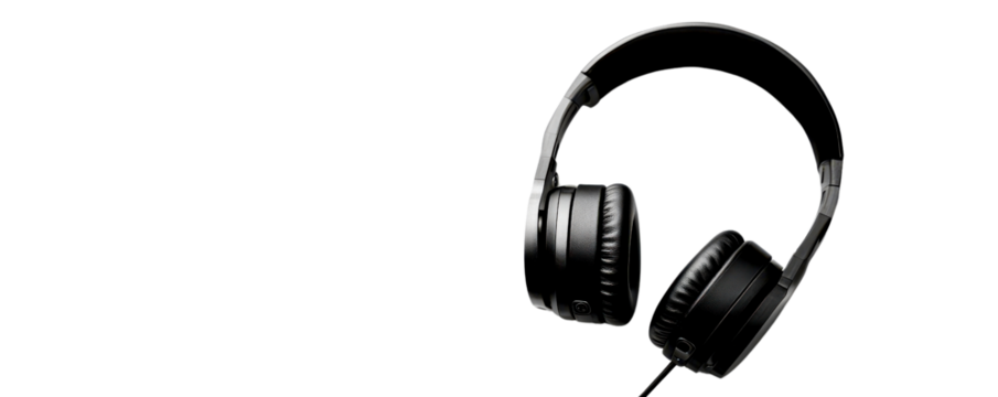 Premium black headphones designed for immersive sound quality and comfort, perfect for music lovers and audiophiles.