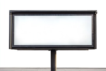 Obraz premium Isolated street billboard on a white backdrop. Generative Ai