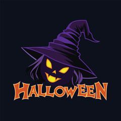 Haunting Halloween: Scary Pumpkin Faces and Scarecrow Silhouettes