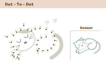 点つなぎ ねこパズル

