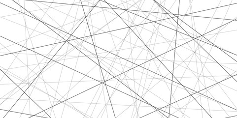 Obraz premium Abstract black lines with white background. Creative and geometric shape with luxury pattern and paper texture design. abstract background with stripes for website design Technology background. 