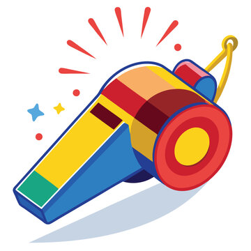 recommend clip art: Whistle vector illustration
