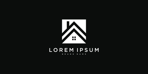 Modern creative home logo design concept. Premium Vector