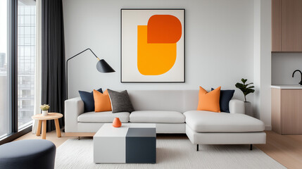 Tiny Modern Living Room