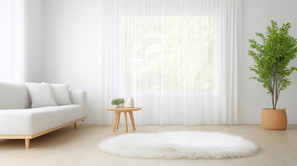 Fototapeta premium Tiny Modern Living Room