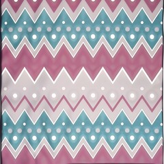 Seamless geometric pattern zigzag and polka dot designs rendered in bright contrasting colors for a dynamic background