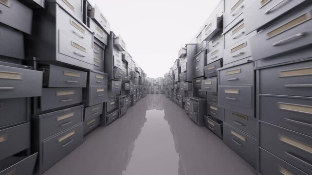 A camera's flight among documents. The paper archive.
