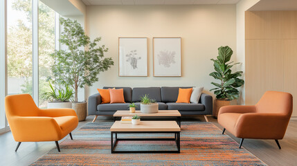 Fototapeta premium Tiny Modern Living Room