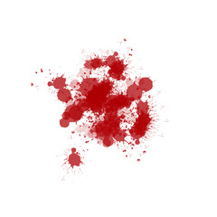 Blood drops Blood stains red ink splatter transparent background 