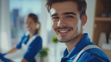 Fototapeta premium Smiling Customer Service Professional
