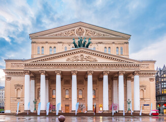 Fototapeta premium Daylight view of the Bolshoi Theater in Moscow, Russia