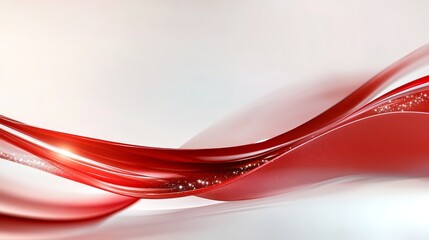 Abstract red and white wavy background, representing energy, flow, movement, fluidity, and dynamism.