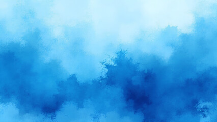 Obraz premium Abstract watercolor paint background by gradient deep blue color with liquid fluid grunge texture for background