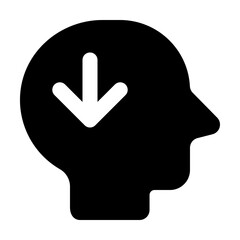 Down Thinker Icon