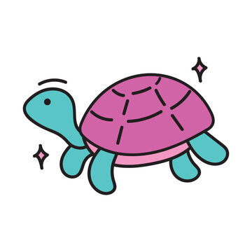 recommend clip art: Animal Doodle Illustration - Turtle