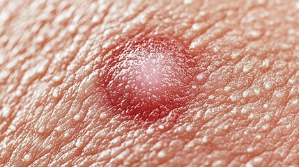 Fototapeta premium A red, circular rash with a clear center indicates a widespread fungal skin infection.