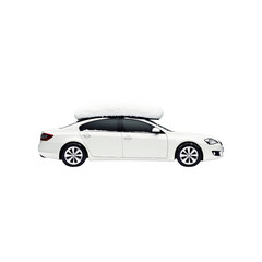 Fototapeta premium Car Covered in Snow After a Snowstorm