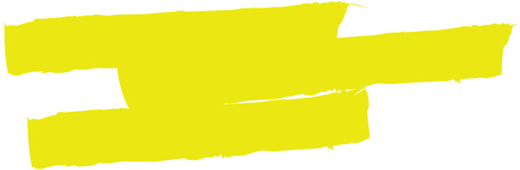 Hand drawn highlight marker lines. Marker yellow streaks.  Brush line