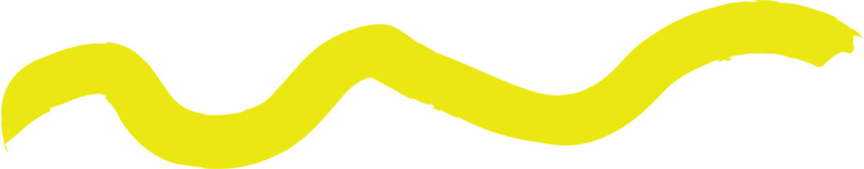 Hand drawn highlight marker lines. Marker yellow streaks.  Brush line