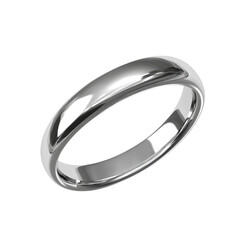 Simple Silver Wedding Ring