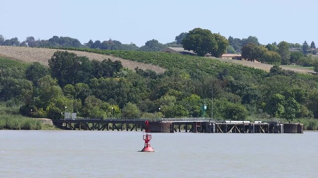 Floating Buoy in Blaye, France