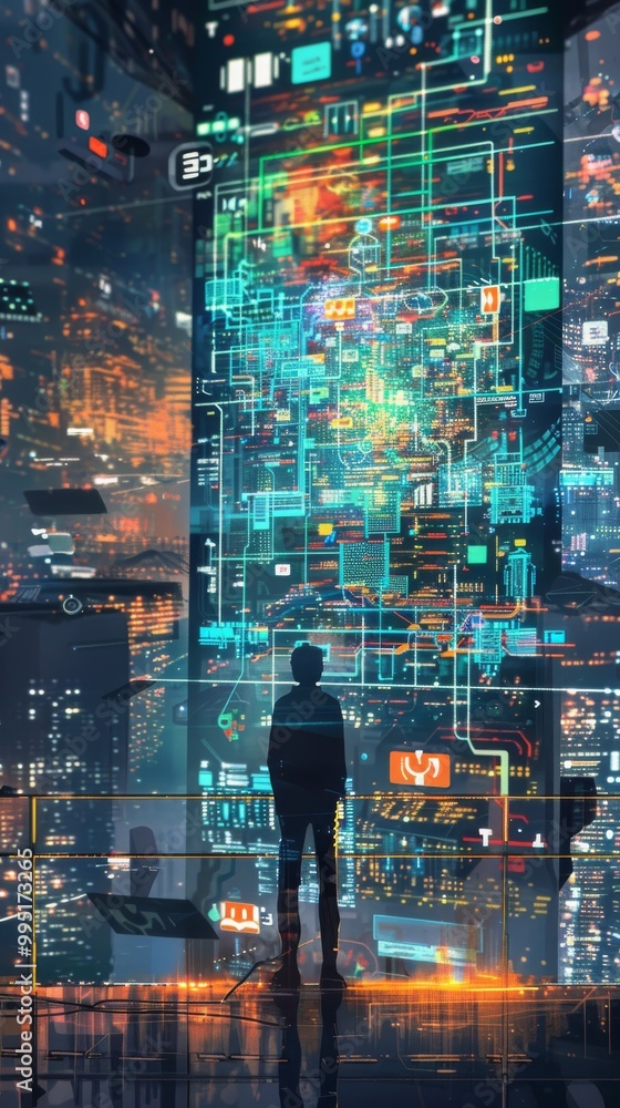 Poster conceptual art for data-driven marketing analytics.