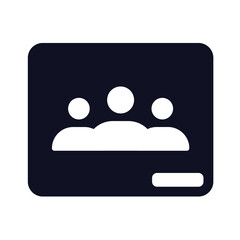 School & Student Icon Glyph Style