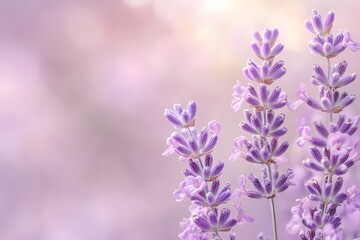 Obraz premium Calming Pastel Lavender Floral Background