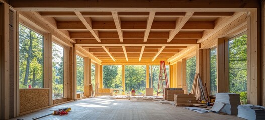 Wooden Beams Construction