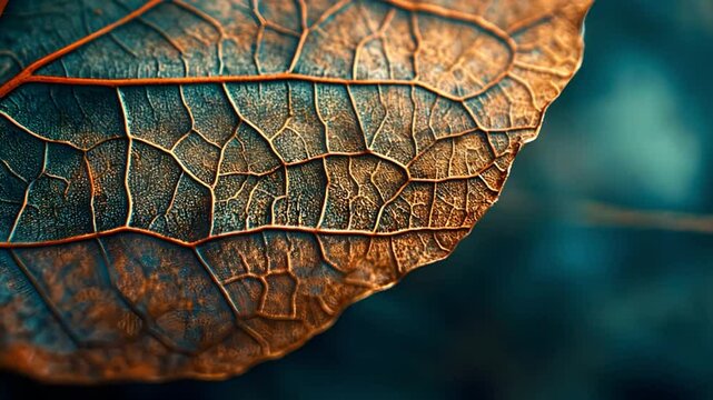 Close-up Leaf Photography:  Intricate Veins
