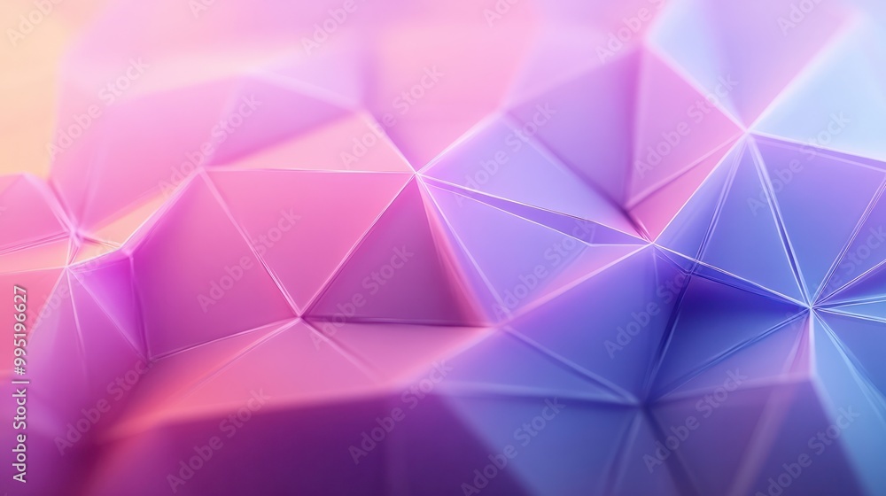 Poster abstract geometric triangle background with a panoramic connected plexus design