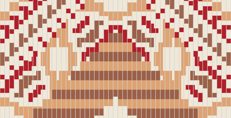 Indonesia Traditional Blouse Patternfolk Embroidery, Aztec Geometric Ornament Print. Design for Carpet, Wallpaper, Clothing, Wrapping, Fabric