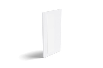 Realistic Long book Paper mockup white background, 3d rendering