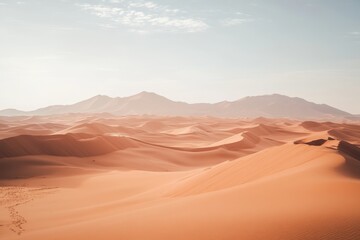 Naklejka premium Stunning Desert Landscape with Sand Dunes