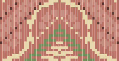 Traditional Design Geometric Abstract Patternfolk Embroidery, Aztec Geometric Ornament Print. Design for Carpet, Wallpaper, Clothing, Wrapping, Fabric