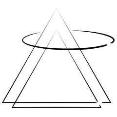 Set of minimalistic modern y2k line frames with stars shapes. Collection of sparkling vector frame geometric elements, triangles, rectangles.