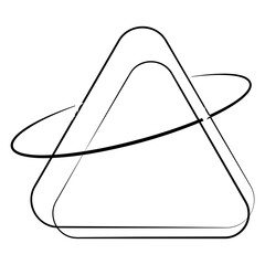 Set of minimalistic modern y2k line frames with stars shapes. Collection of sparkling vector frame geometric elements, triangles, rectangles.