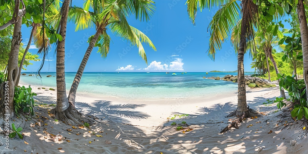 Canvas Prints beach with trees