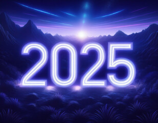Happy New Year 2025 Concept