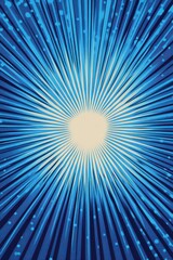 Fototapeta premium Blue Comic Art Halftone Background.
