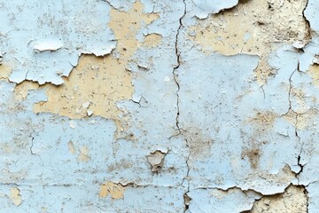 Obraz premium Seamless of Decrepit White Dirty Plaster Wall. Old Cracked Structure Backgro , isolated on white background, , copy space for text,