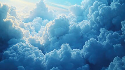 deep blue tint color tone cloud sky cloudscape nature for background