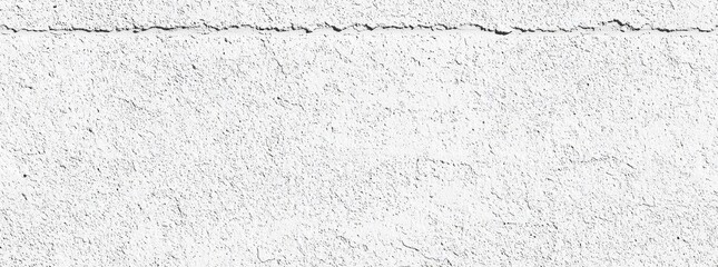 Seamless of Surface texture of white concrete wall, cement pattern with cracks background with space to copy, panoramic view