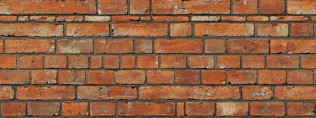 Obraz premium Seamless of Vintage red brick masonry building wall, brick fence wall, background for design