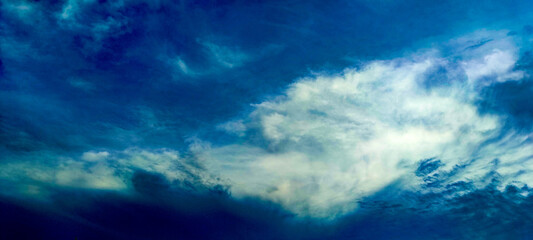 blue sky with clouds