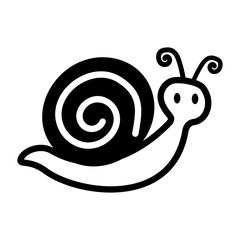 Snail icon in doodle style