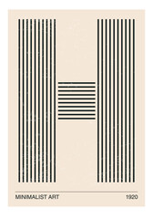 Poster in 70s style with retro alphabet letters