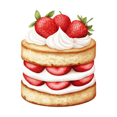 Delight in this light sponge cake layered with fresh strawberries and whipped cream, perfect for any celebration or dessert craving